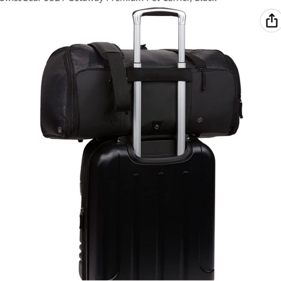 Swissgear 3321 Getaway Premium Travel Pet Carrier in Black (up to 20 pounds) - Picture 6 of 16